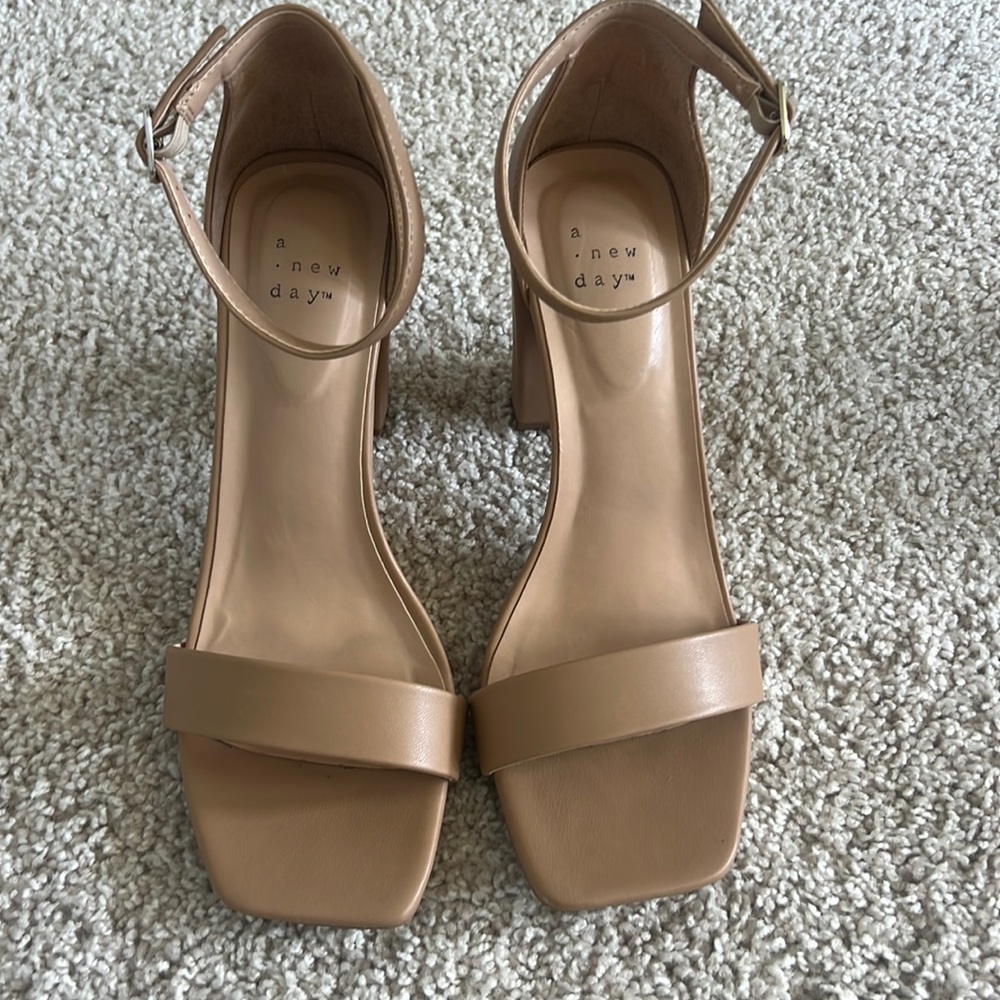 A New Day Nude Strappy Heeled Sandal - Picture 1 of 5
